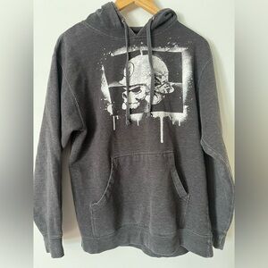 Gray Graphic Hoodie